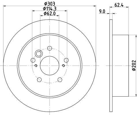 Диск тормозной DON PCD12572