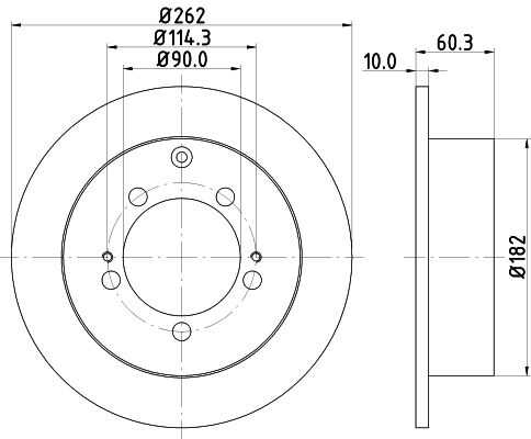 Диск тормозной DON PCD12652