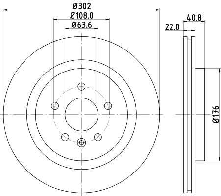 Диск тормозной DON PCD12722