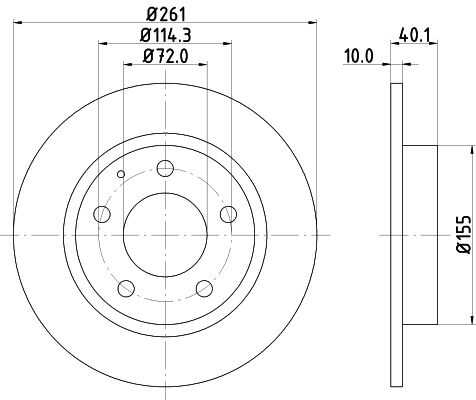 Тормозной диск DON PCD12732