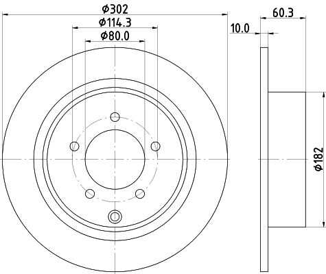 Диск тормозной DON PCD12742