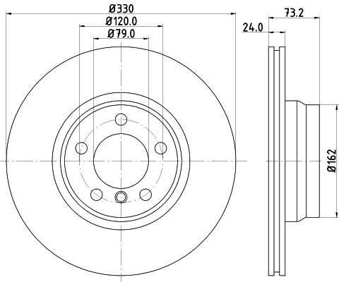 Диск тормозной DON PCD12911