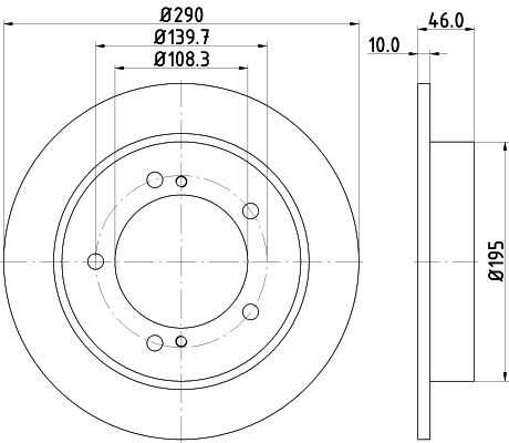 Диск тормозной DON PCD12922
