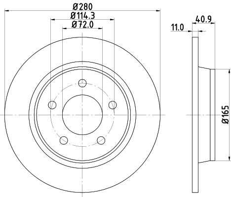Диск тормозной DON PCD12992
