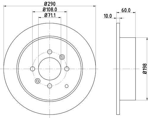 Диск тормозной DON PCD13162