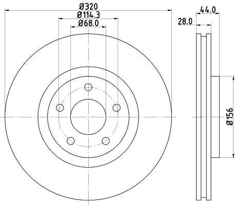 Диск тормозной DON PCD13232
