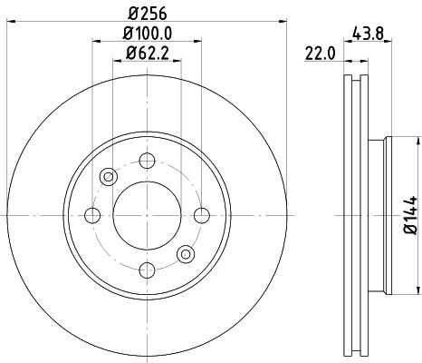 Диск тормозной DON PCD13242