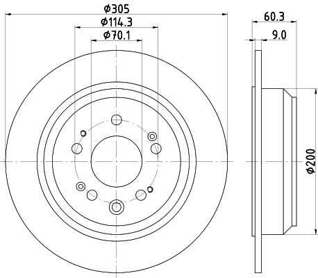 Диск тормозной DON PCD13272