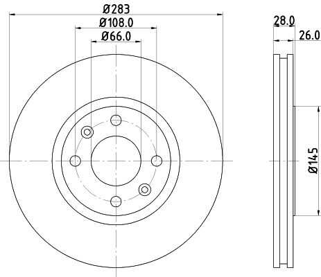 Диск тормозной DON PCD13492