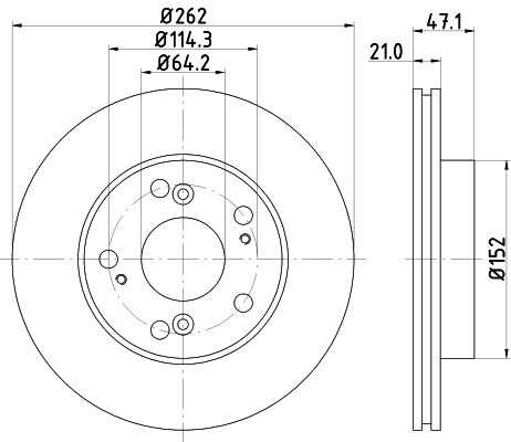 Диск тормозной DON PCD13552