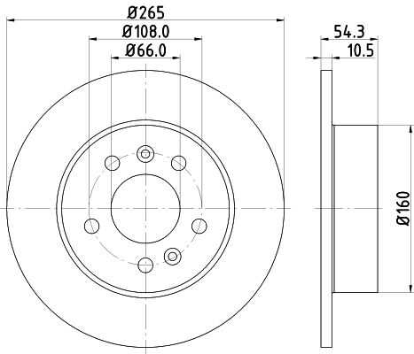 Диск тормозной DON PCD14422