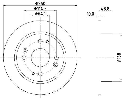 Диск тормозной DON PCD15422