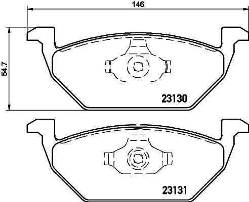 Комплект колодок для дисковых тормозов DON PCP1009