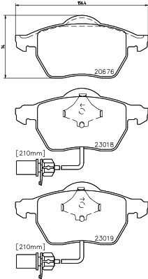 Комплект колодок для дисковых тормозов DON PCP1017