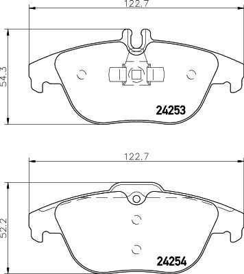 Комплект колодок для дисковых тормозов DON PCP1021