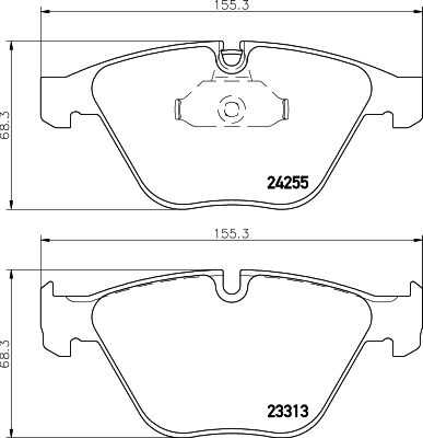 Комплект колодок для дисковых тормозов DON PCP1029