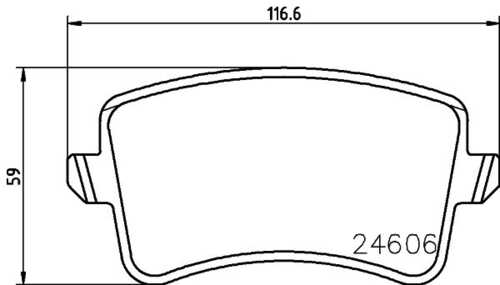 Комплект колодок для дисковых тормозов DON PCP1035