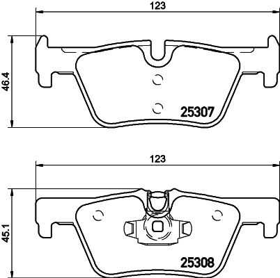 Комплект колодок для дисковых тормозов DON PCP1042