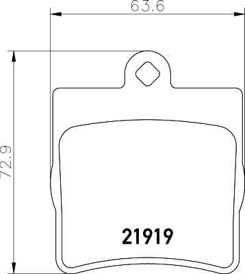 Комплект колодок для дисковых тормозов DON PCP1050