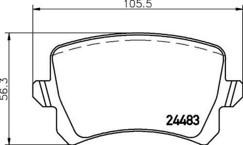 Комплект колодок для дисковых тормозов DON PCP1060