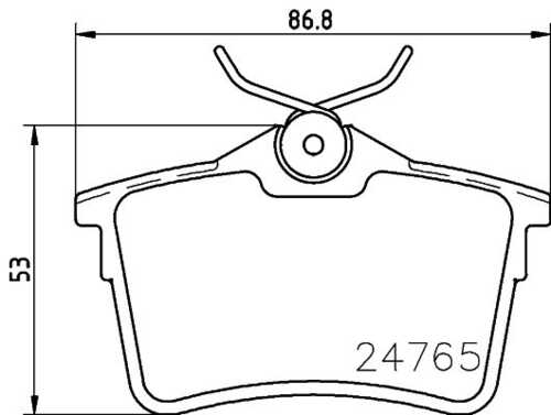 Комплект колодок для дисковых тормозов DON PCP1062