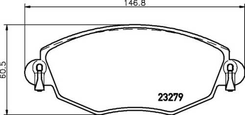 Комплект колодок для дисковых тормозов DON PCP1068