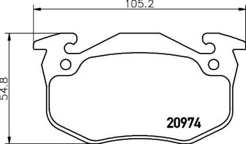 Комплект колодок для дисковых тормозов DON PCP1071