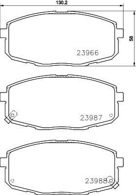 Колодки тормозные дисковые DON PCP1078