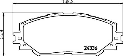 Колодки тормозные дисковые DON PCP1112