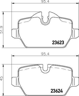 Комплект колодок для дисковых тормозов DON PCP1118