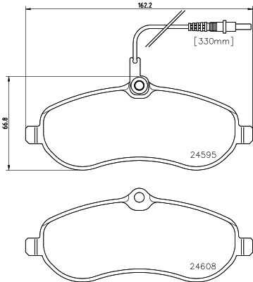Комплект колодок для дисковых тормозов DON PCP1126