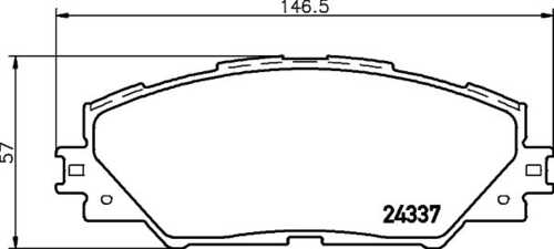 Колодки тормозные дисковые DON PCP1134
