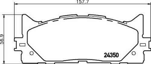 Комплект колодок для дисковых тормозов DON PCP1142