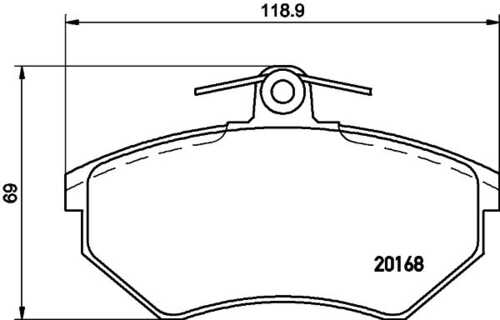 Колодки тормозные дисковые DON PCP1145