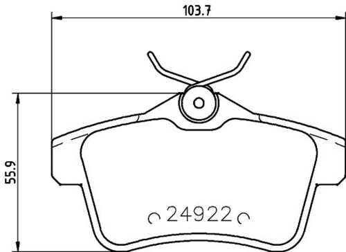 Комплект колодок для дисковых тормозов DON PCP1188
