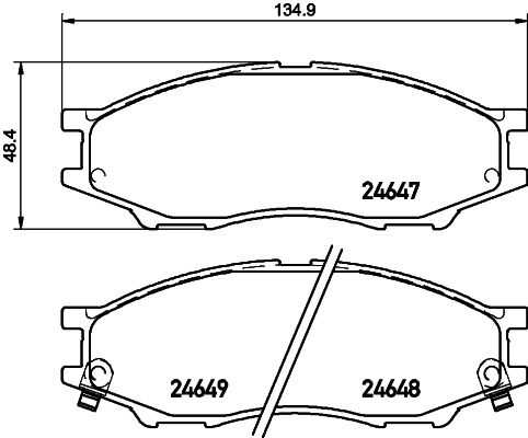 Колодки тормозные дисковые DON PCP1197