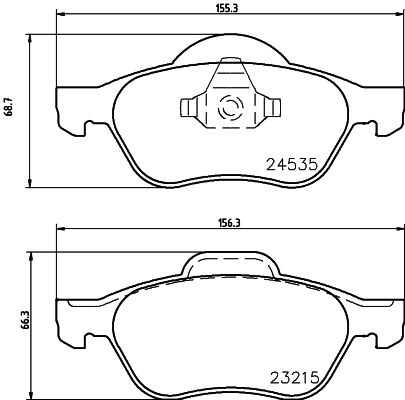 Колодки тормозные дисковые DON PCP1199