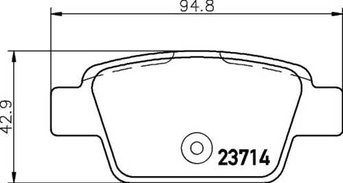 Комплект колодок для дисковых тормозов DON PCP1213