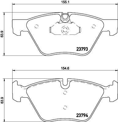 Комплект колодок для дисковых тормозов DON PCP1234