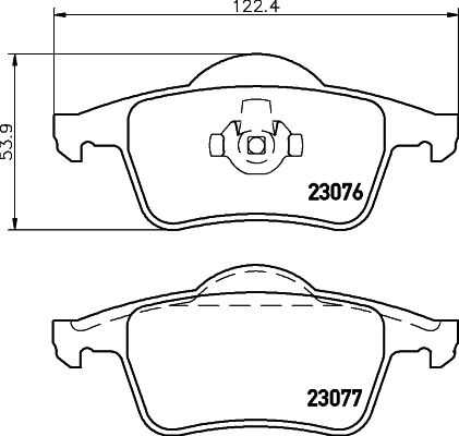 Комплект колодок для дисковых тормозов DON PCP1254