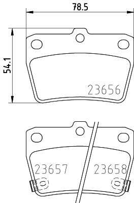 Комплект колодок для дисковых тормозов DON PCP1260