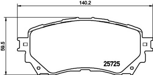 Комплект колодок для дисковых тормозов DON PCP1263