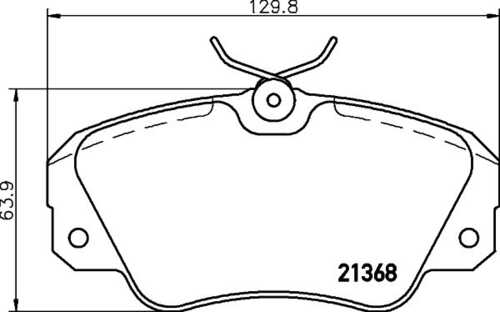 Комплект колодок для дисковых тормозов DON PCP1275