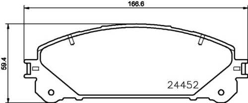 Комплект колодок для дисковых тормозов DON PCP1279