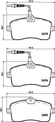 Колодки тормозные дисковые DON PCP1280