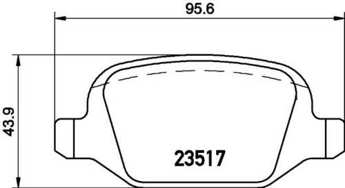 Комплект колодок для дисковых тормозов DON PCP1283