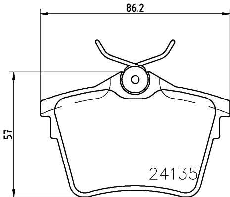 Колодки тормозные дисковые DON PCP1284