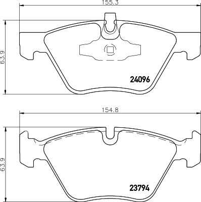 Комплект колодок для дисковых тормозов DON PCP1286