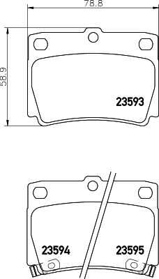 Комплект колодок для дисковых тормозов DON PCP1292