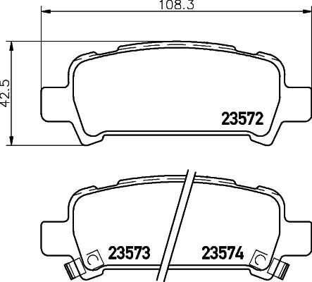 Комплект колодок для дисковых тормозов DON PCP1330